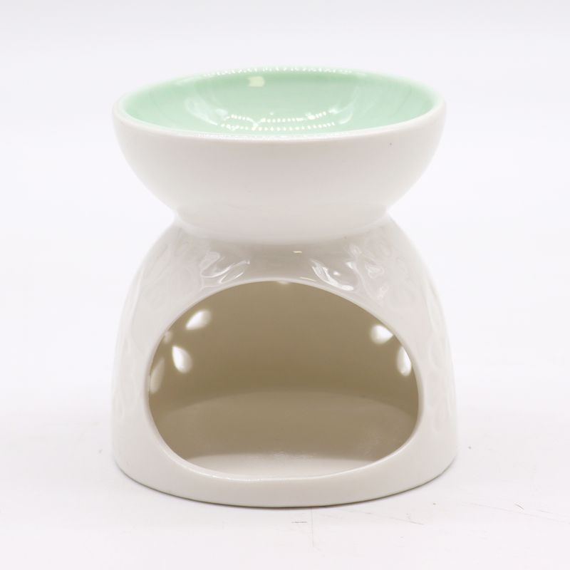 Quemador aceite clásico -  Floral y Azul