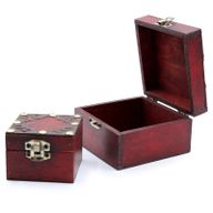 Juego de 2 Cajas Góticas Cuadradas