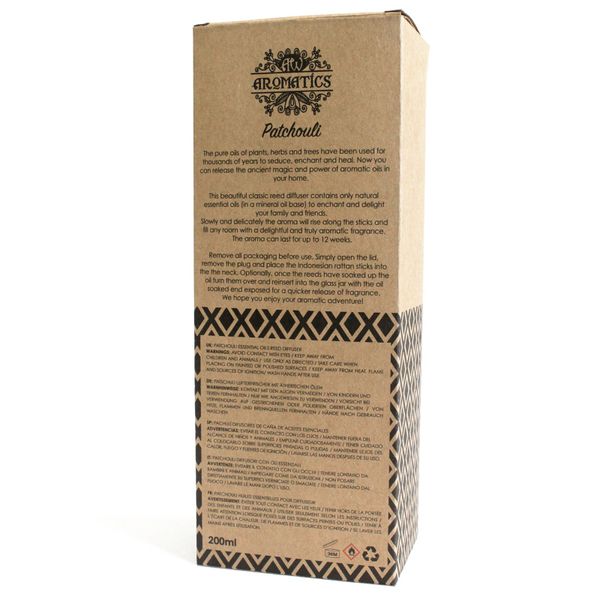 Difusor de Varillas con Aceites Esenciales - Patchouli