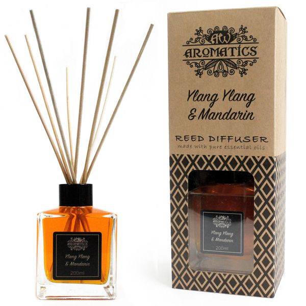 Difusor de Varillas con Aceites Esenciales - Ylang Ylang y Mandarin