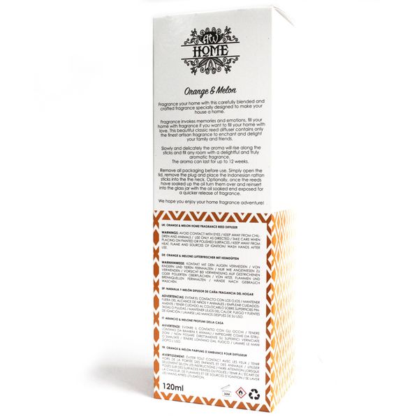 Difusor aromático 120ml - Naranja y Melon