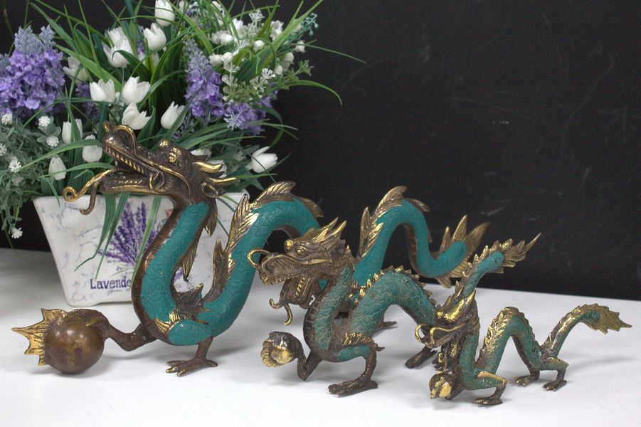 Fengshui - Gran Dragón con Bola - 45cm