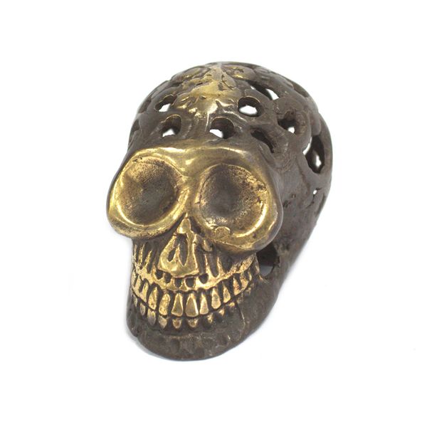 Calavera vintage de latón - Pequeña