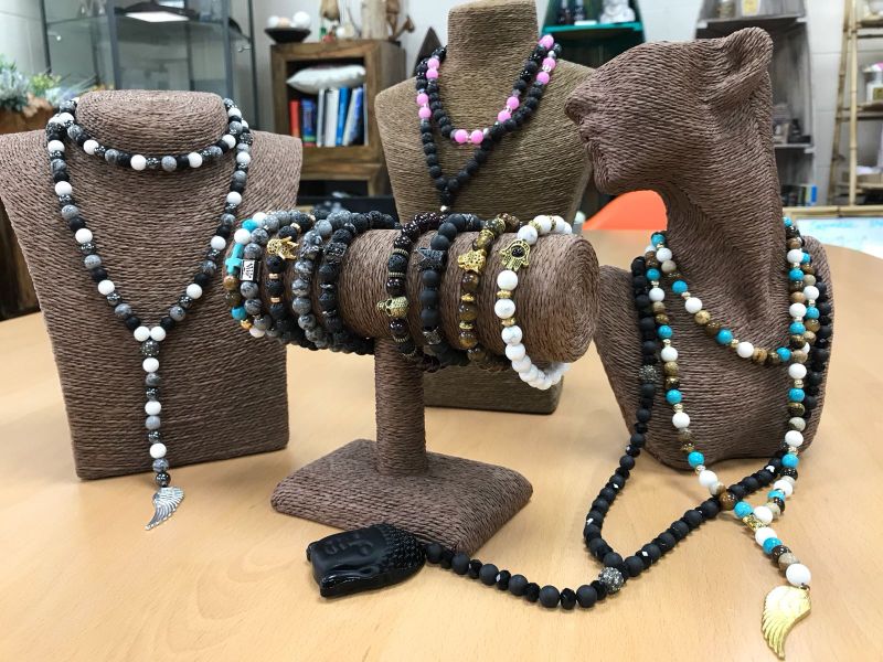  Ala de angel/collar de piedras preciosas(col. surtidos)