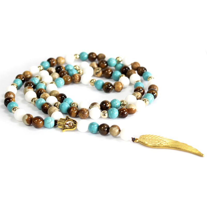  Ala de angel/collar de piedras preciosas(col. surtidos)