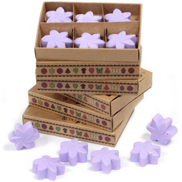 Cajas de 6 Ceras de Soja -Campos de lavanda