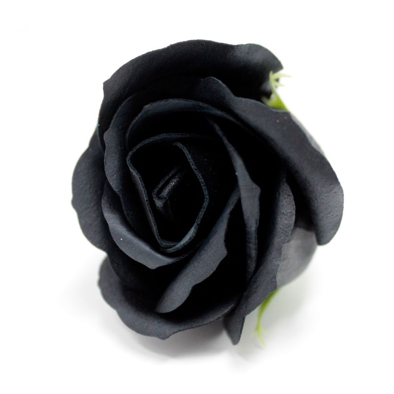 Flores manualidades deco mediana - negra