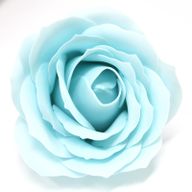 Flores manualidades deco grande - celeste bebé
