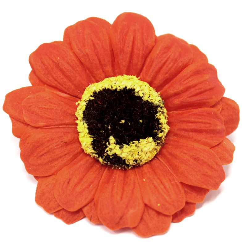 Flores girasol manualidades deco mediana - naranja