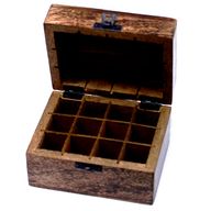 Caja de Aromaterapia de Madera (capacidad para 12)