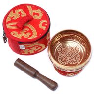 Mini Cuencos tibetanos Set de Regalo - Rojo