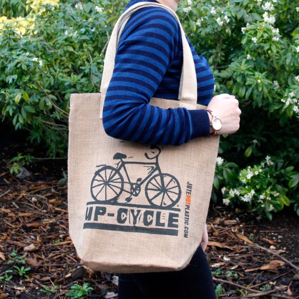 Bolsas de yute ecológico - Bicicleta - (4 diseños surtidos)