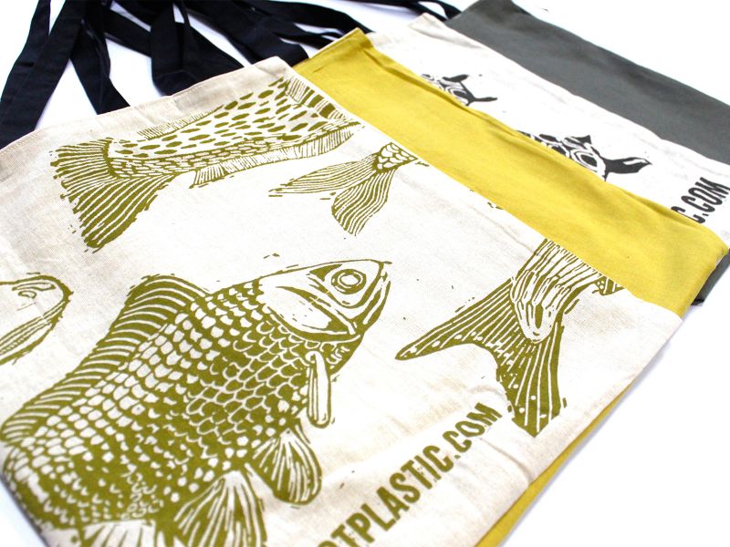 Bolsa de algodón reversible Lrg 2x4oz 38x42cm - (2 diseños)
