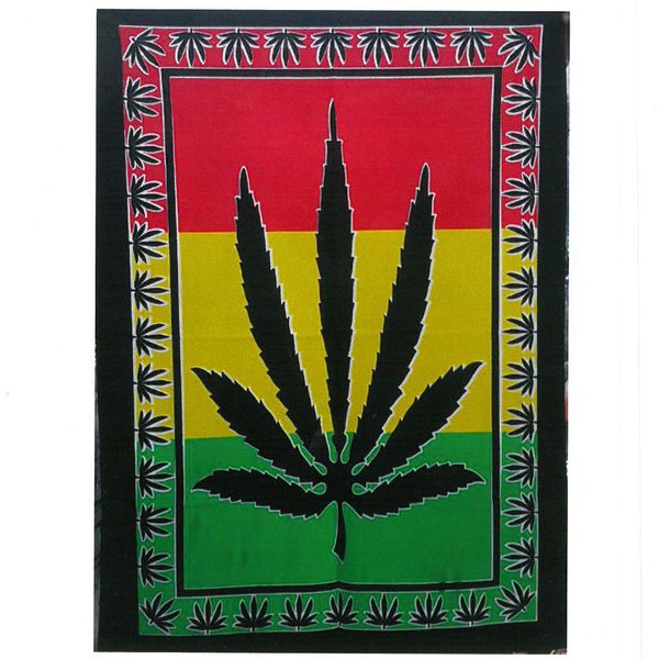 Arte de pared de algodón - Hoja de hierbas