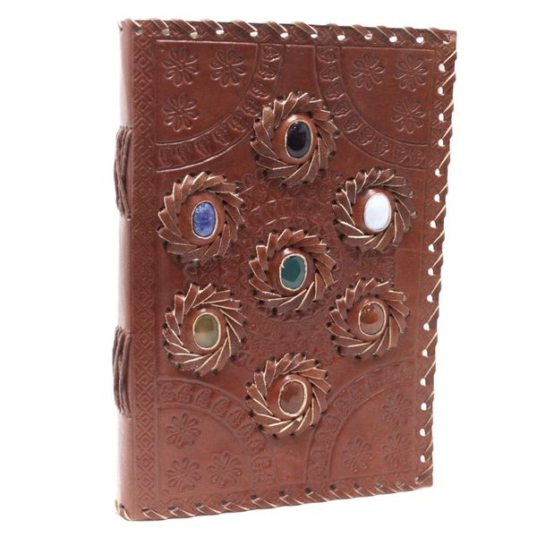 Cuaderno de Cuero Piedra Chakra