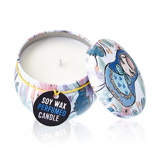 Velas artisticas de Hojalata - Muñecas rusas -Muñeca azul