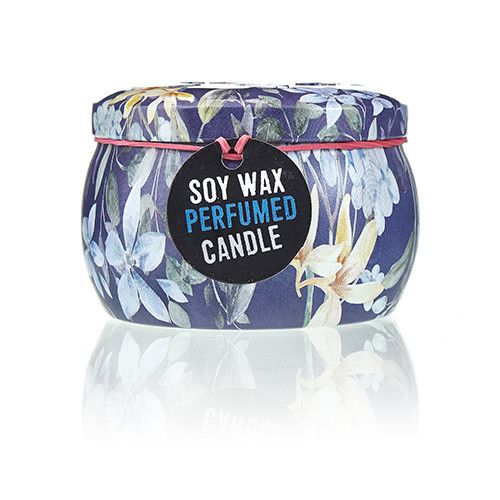 Velas artisticas de Hojalata - Jardín Romántico - Té y Rosa