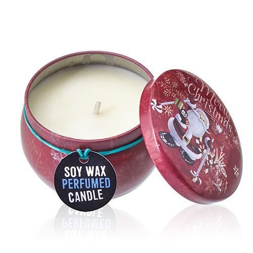 Velas artisticas de Hojalata - Vintage Christmas - Naranja especiada
