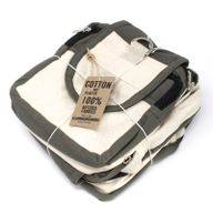 Bolsas de viaje de algodón natural - Carbón
