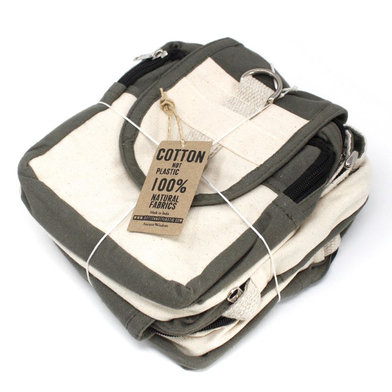 Bolsas de viaje de algodón natural - Carbón