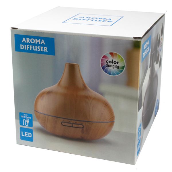 Difusor Santorini - USB - Cambio de Color - Temporizador