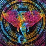 Colcha Individual de Algodón - Cabeza de Elefante