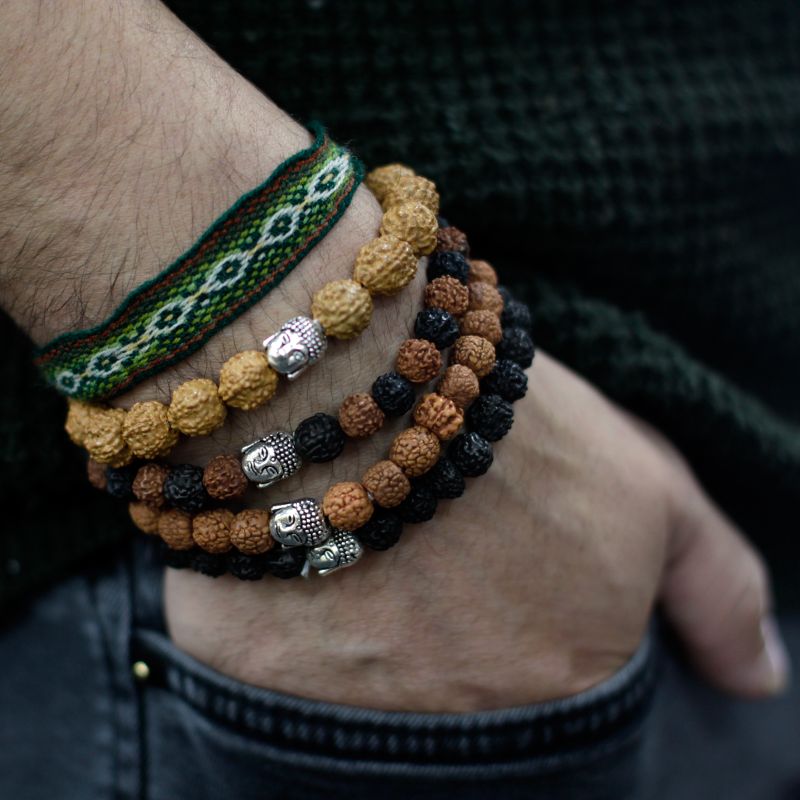 Pulseras Rudraksha Buddah - Surtido