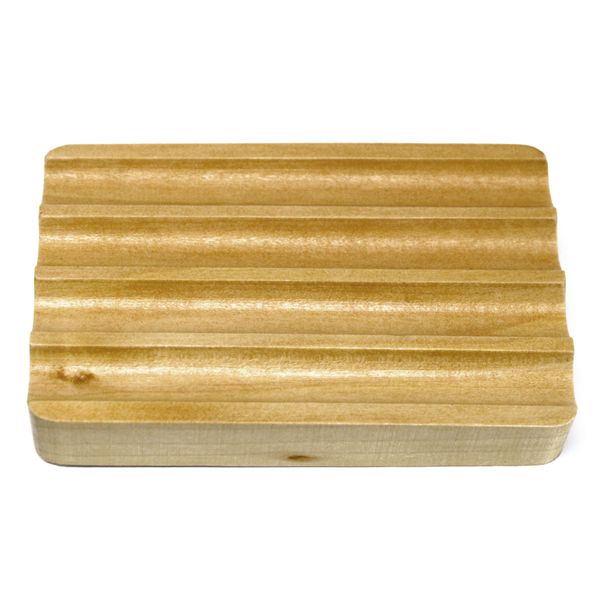 Jabonera de madera Hemu - Ondulado