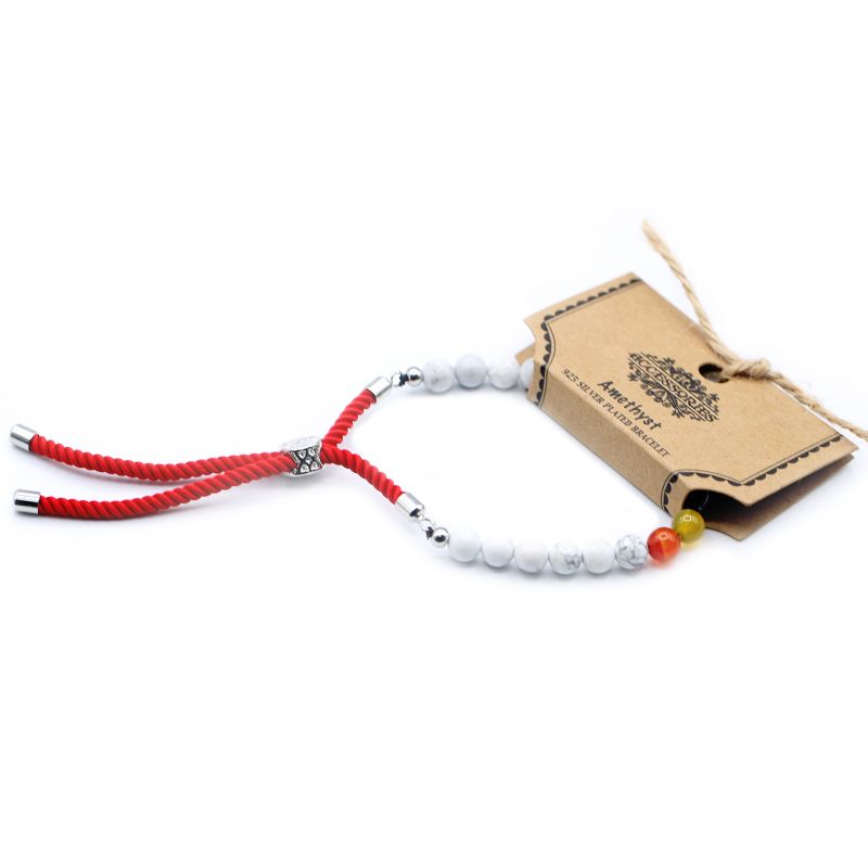Pulsera de piedras preciosas- White Howlite Chakra