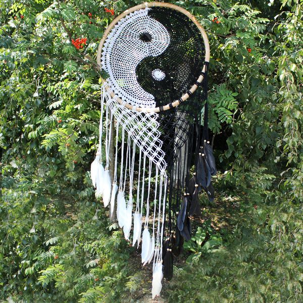 Atrapasueños Bali - Extragrande Ying Yang D: 50cm