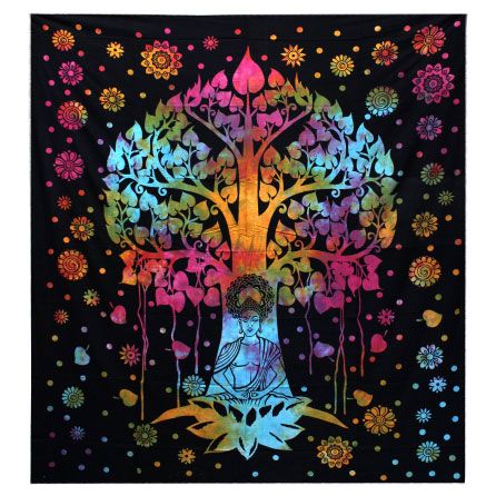Colcha Individual de Algodón + Tapiz - Bodhi Arbol