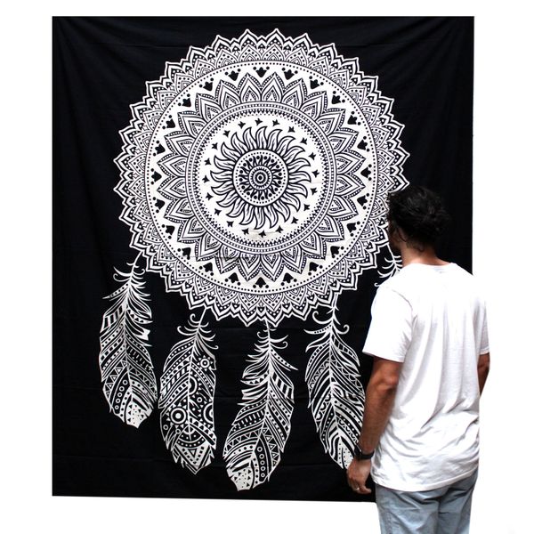 B&N Colcha Dolble Algodón + Pared - Atrapasueños