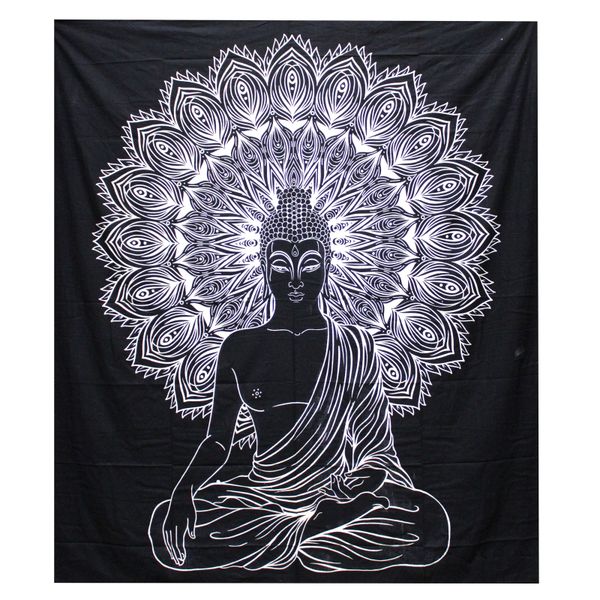B&N Colcha Dolble Algodón + Pared - Buddha