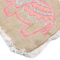 Bolsos de Yute-Bordado Elefante