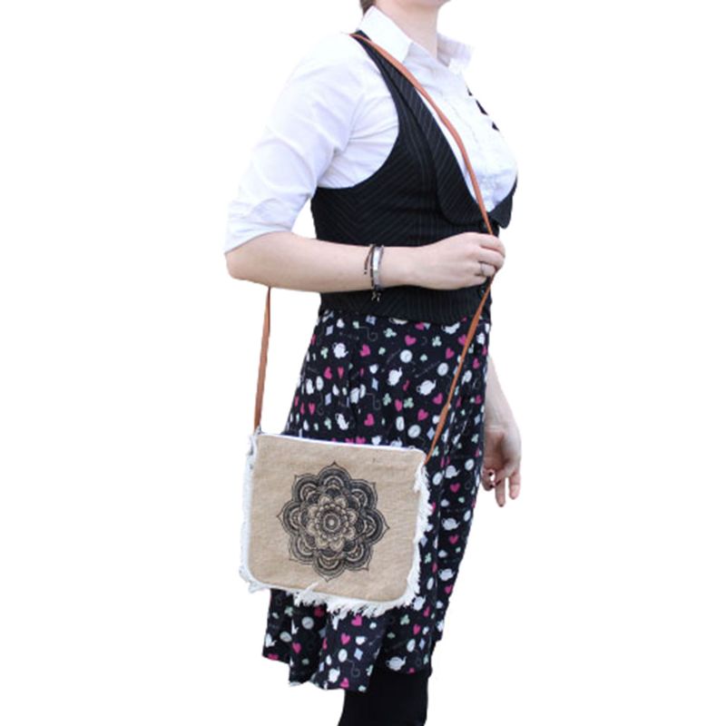 Bolsos de Yute-Diseño Mandala