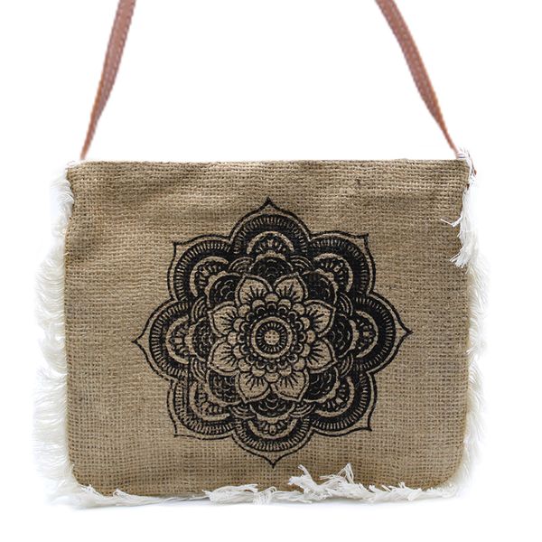 Bolsos de Yute-Diseño Mandala