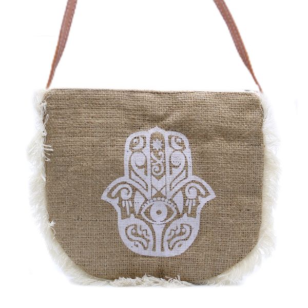 Bolsos de Yute-Diseño Hamsa