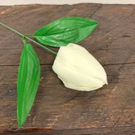 Flor de jabón artesanal - Tulipán mediano - Marfil