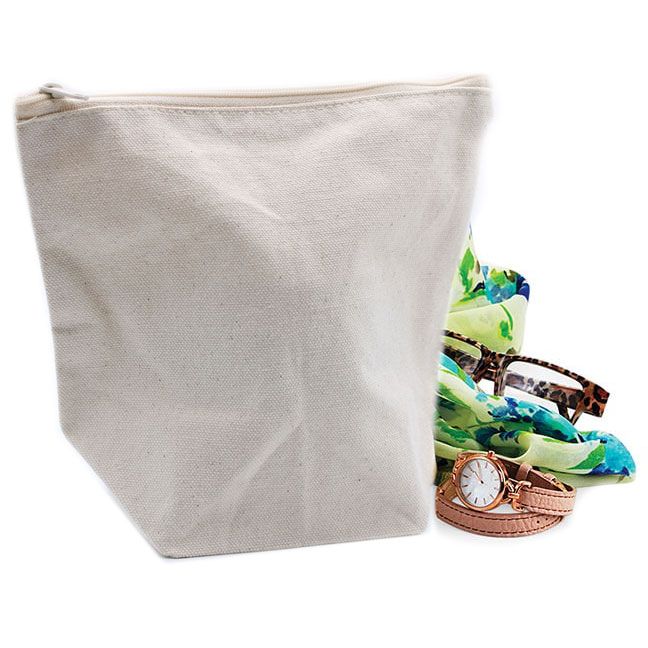 Neceser de algodón natural 10 oz - Estuche mediano