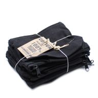 Neceser de algodón negro 10 oz - Mini neceser