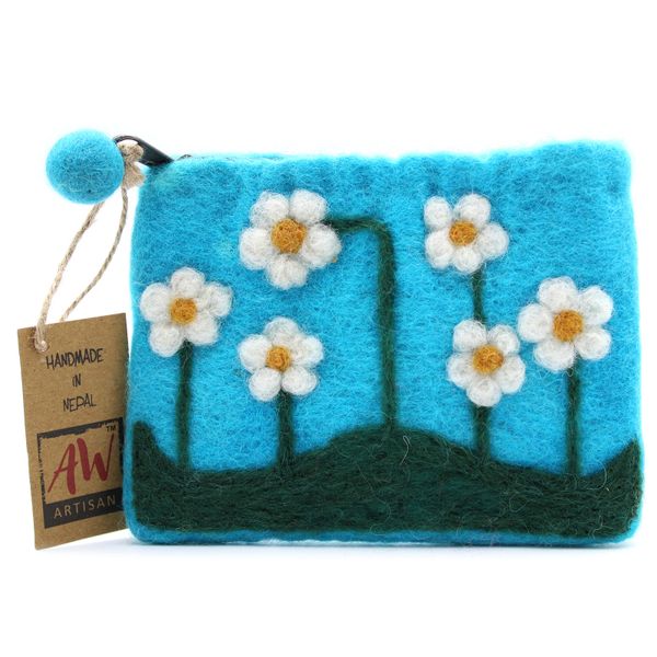 Monedero de Fieltro Natural (surt) - Jardín de Flores