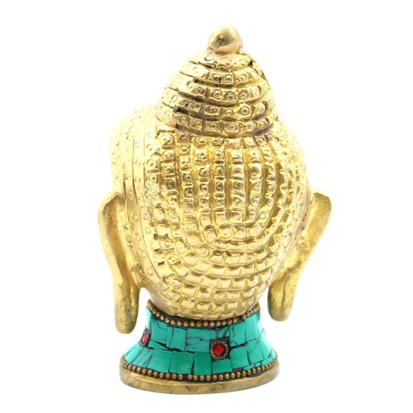 Figura de Buda de Latón - Cabeza  Gr- 11.5 cm