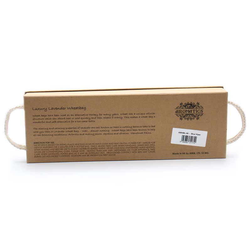 Bolsa de Trigo de Lavanda en Caja de Regalo - Víbora Azul
