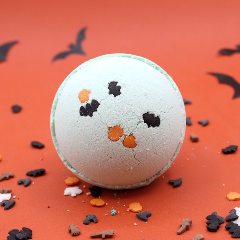 Bomba de baño de Coco y Lima para Halloween