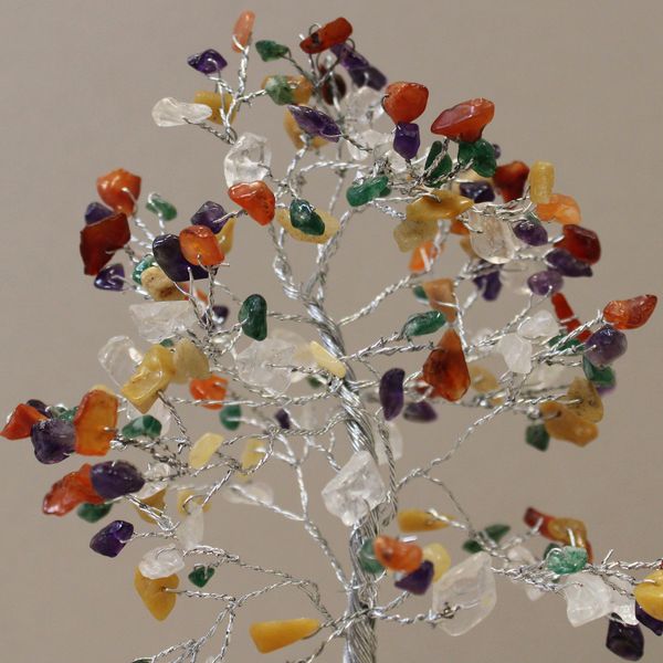 Árbol de Gemas con base de Organita - 160 piedras - Multi