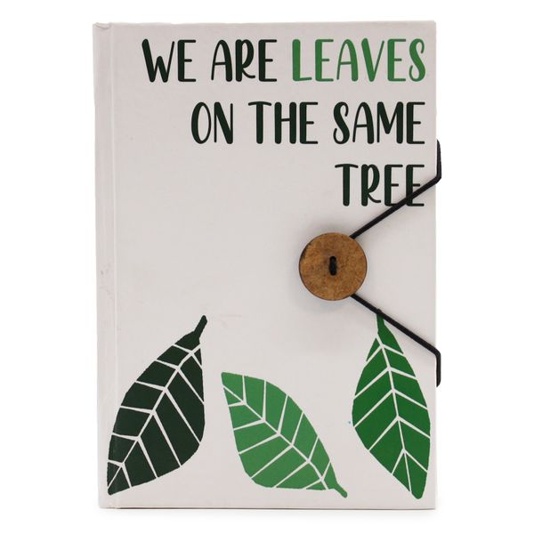Libreta pequeña con correa - Somos hojas del mismo árbol