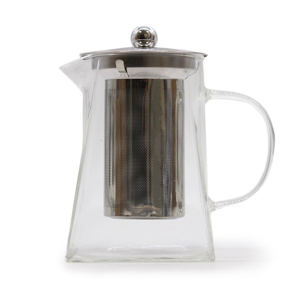 Tetera de vidrio con infusor - Forma Torre - 780ml