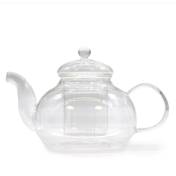 Tetera de vidrio con infusor - Perla Redonda - 800ml