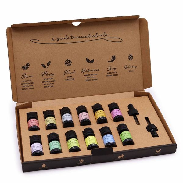 Set de aceites esenciales de aromaterapia - Paquete de inicio