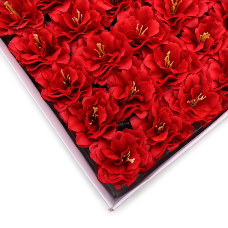 Flor de Jabón Artesanal - Peonía Pequeña - Rojo